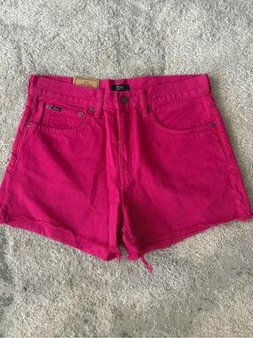 Polo by Ralph Lauren Bright Pink Denim Cutoff Shorts